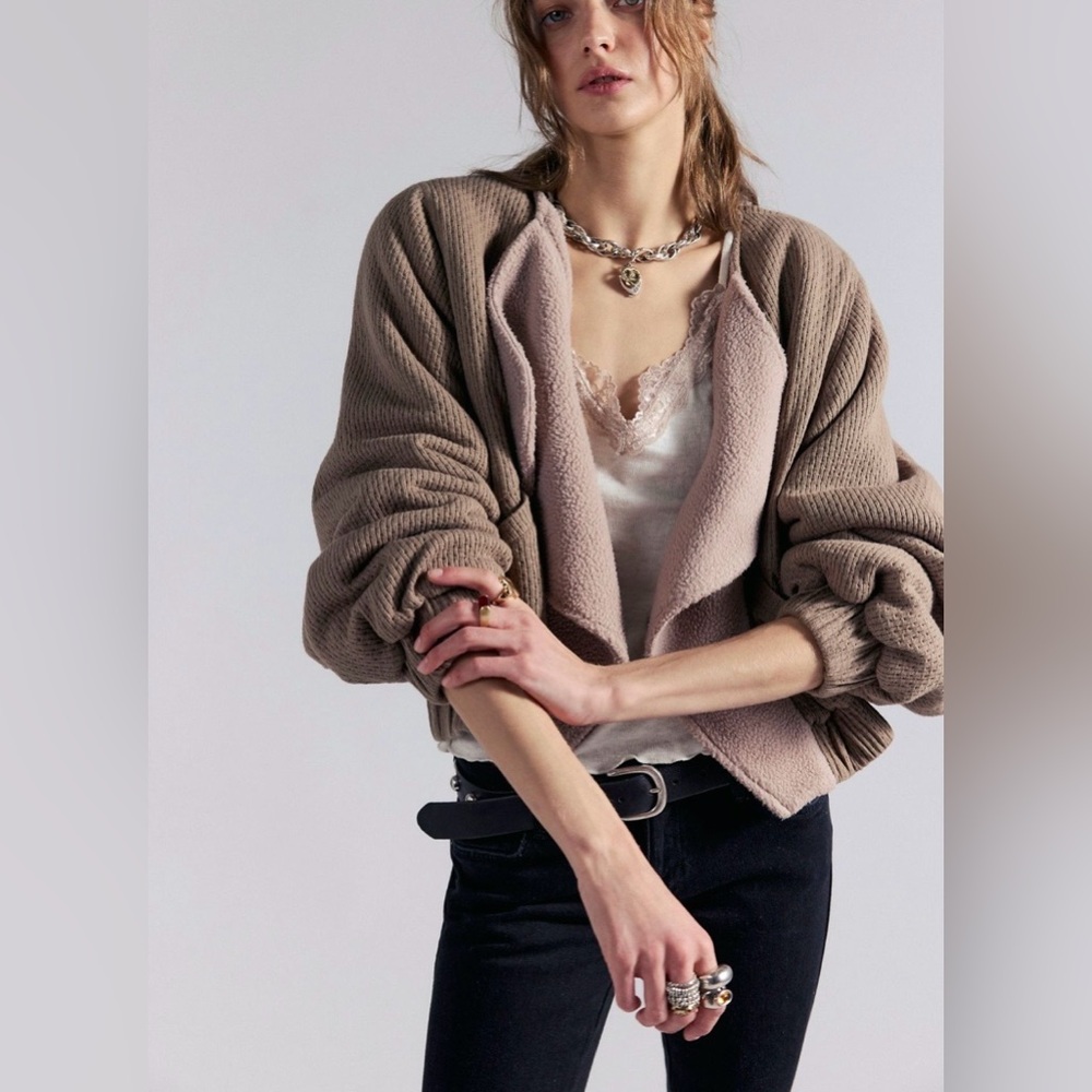 NEW Free People Pine Wood Cardi Jacket Size Medium